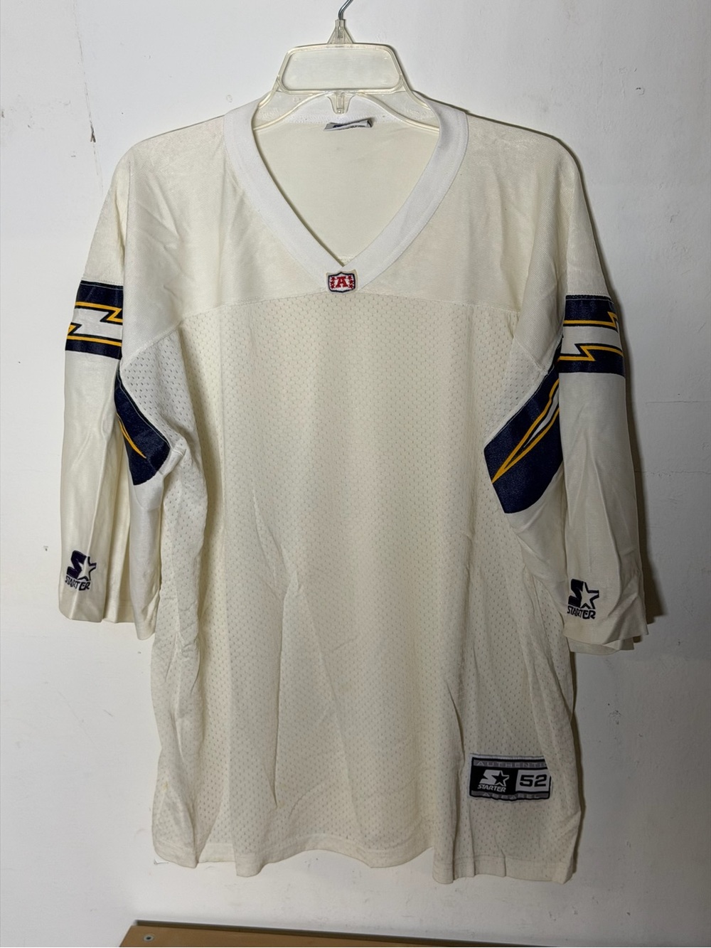 Starter Authentic San Diego Chargers White Practice Jersey Vintage Size 52